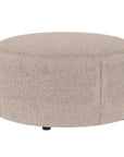 Loungehocker Chana ø70cm, hellbeige