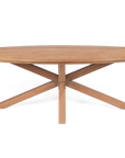 Massivholztisch Teak oval | Spider