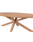 Massivholztisch Teak oval | Spider
