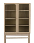 Vitrinenschrank H160cm, Eiche hell