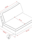Loungesofa Modul, hellbeige