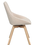 Polsterstuhl Lida hellbeige | Eiche geölt