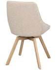 Polsterstuhl Lida hellbeige | Eiche geölt