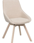 Polsterstuhl Lida hellbeige | Eiche hell