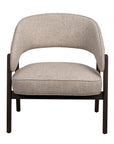 Loungechair Barn beige, Eiche braun