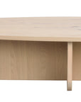 Coffeetable oval 120x70cm, Eiche hell