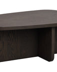 Coffeetable oval 90x60cm, Eiche braun