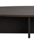 Coffeetable oval 120x70cm, Eiche braun