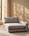 Chaiselongue Ecke rechts, hellbeige