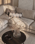 Chaiselongue Ecke links, hellbeige