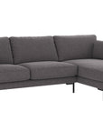 Ecksofa Corwin 3-Sitzer, anthrazit