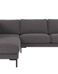 Ecksofa Corwin 5-Sitzer, anthrazit