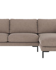Ecksofa Corwin 3-Sitzer, braun