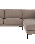Ecksofa Corwin 5-Sitzer, braun