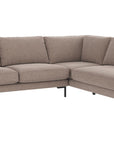 Ecksofa Corwin 5-Sitzer, braun