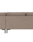 Ecksofa Corwin 5-Sitzer, braun