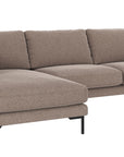 Ecksofa Corwin 3-Sitzer, braun