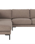 Ecksofa Corwin 5-Sitzer, braun