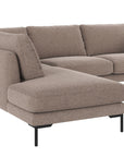 Ecksofa Corwin 5-Sitzer, braun