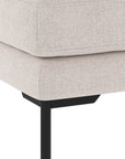 Loungehocker Corwin, hell-beige
