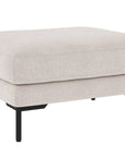 Loungehocker Corwin, hell-beige