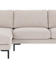 Ecksofa Corwin 3-Sitzer, hell-beige