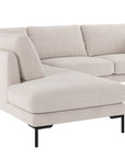 Ecksofa Corwin 5-Sitzer, hell-beige