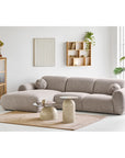 Loungesofa Clio L300cm, steingrau