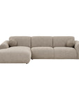 Loungesofa Clio L300cm, steingrau