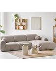 Loungesofa Clio L300cm, steingrau
