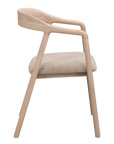 Armlehnenstuhl Dillon beige, Eiche hell