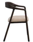 Armlehnenstuhl Dillon beige, Eiche braun
