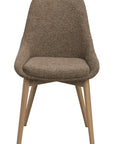 Polsterstuhl Stella braun, Eiche hell