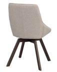 Polsterstuhl Lida beige-grau | Eiche braun