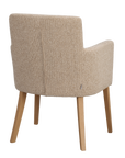Polsterstuhl Hudson beige, Eiche geölt