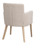 Polsterstuhl Hudson hellbeige, Eiche hell