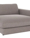 Chaiselongue Ecke rechts, grau-beige