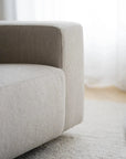Große Ecklounge Sofa, Boucle beige