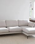 Ecksofa Corwin 3-Sitzer, hell-beige
