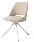 Drehstuhl Sasue Metall, beige