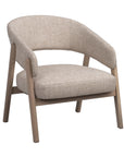 Loungechair Barn beige, Eiche hell