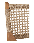 Rattanstuhl mit Armlehne, naturfarben