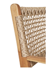 Rattanstuhl mit Armlehne, naturfarben