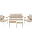 Loungeset Amari, sand/natur