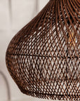 Hängelampe Rattan, braun