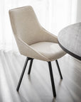 Polsterstuhl Lida, hellbeige