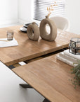 Massivholztisch Teak, ausziehbar