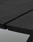 Massivholztisch Ares, schwarz gebeizt