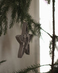 Baumschmuck Star ø10,5cm, taupe