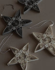 Baumschmuck Star ø13cm, taupe